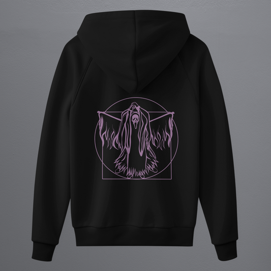 Vitruvian Ghostface Pink oversized heavy hoody