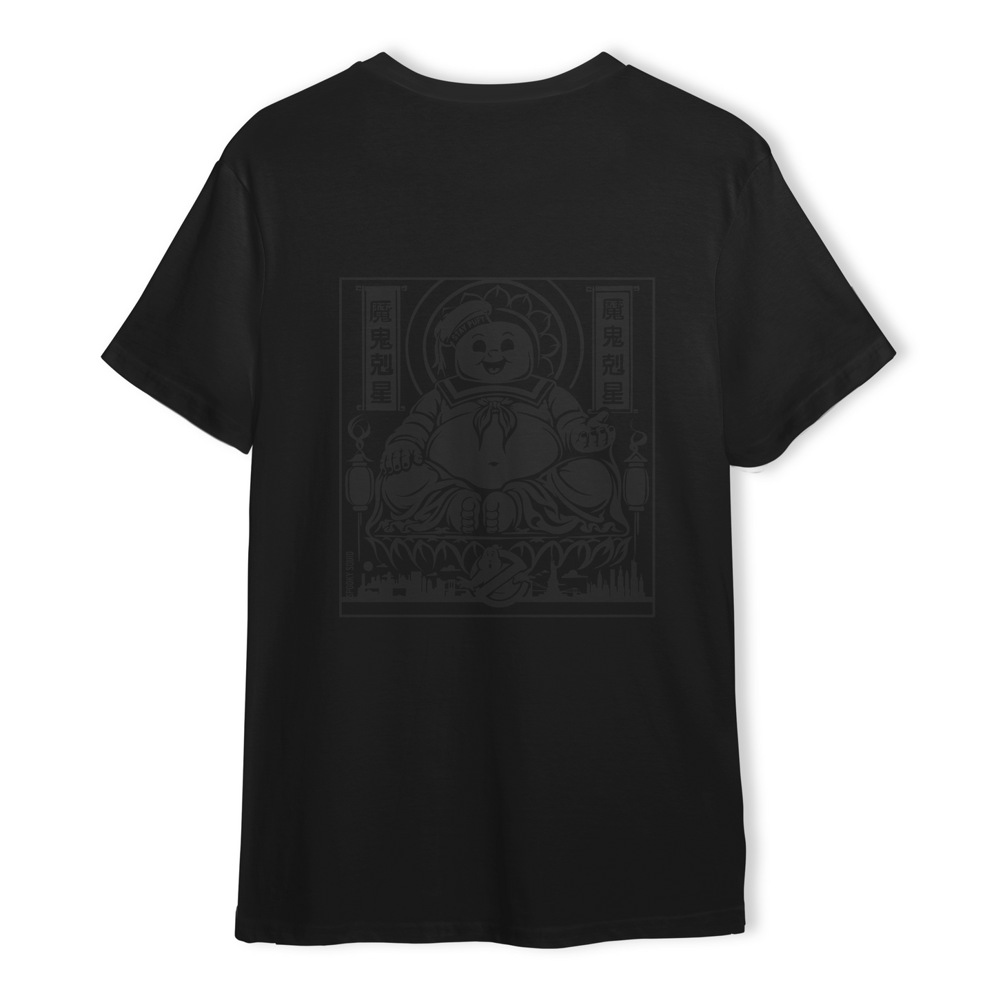 Stay Puft Buddha - Black T-shirt