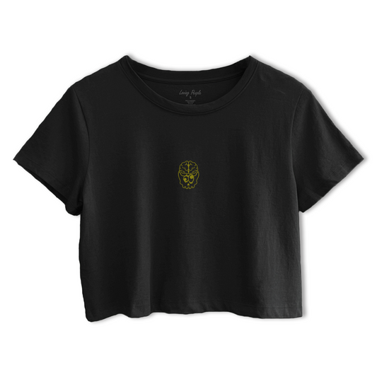 MEEP - Black Cropped T-shirt